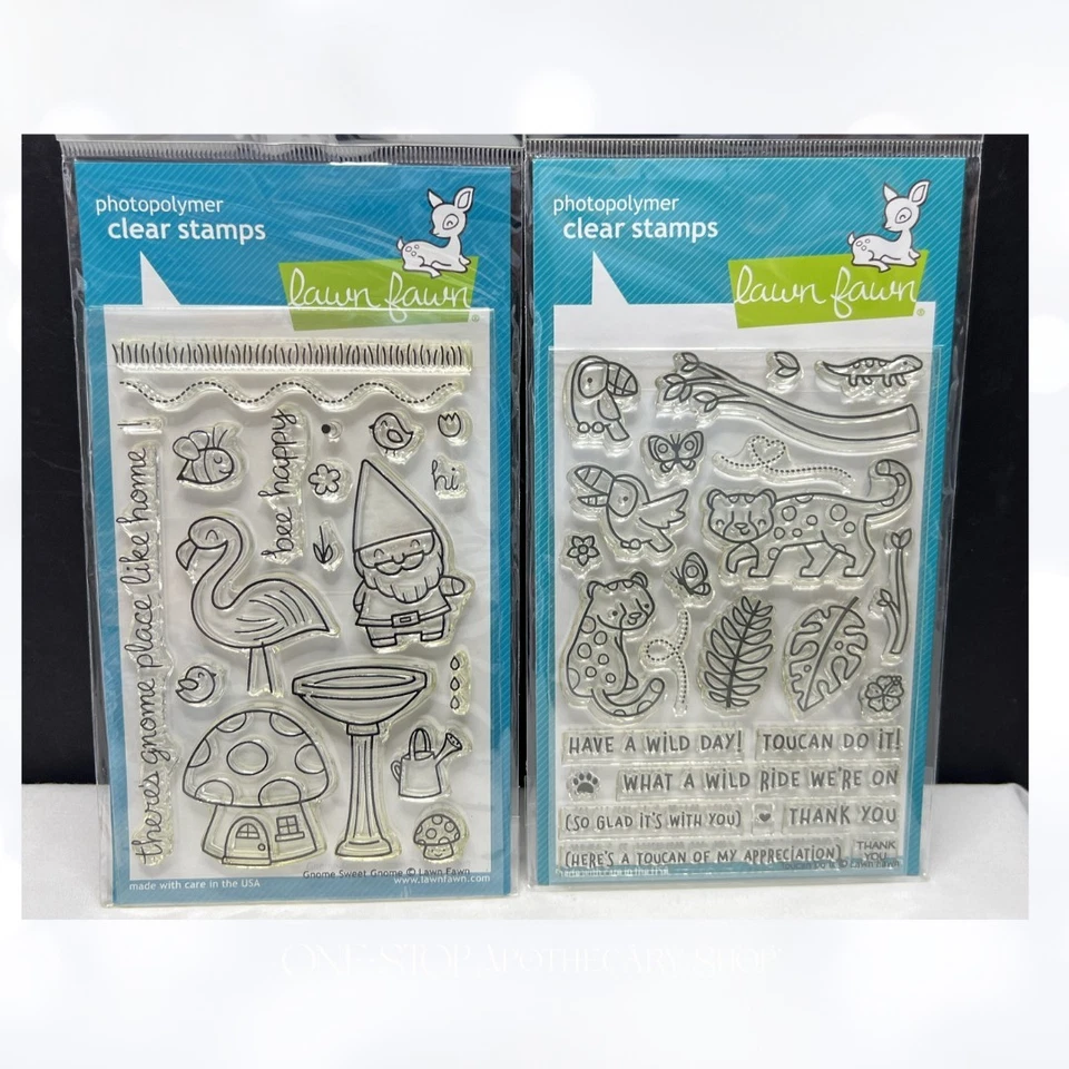 Estampillas de goma Lawn Fawn GNOME SWEET GNOME Tucan Do It Jungle Foto 1 de 1
