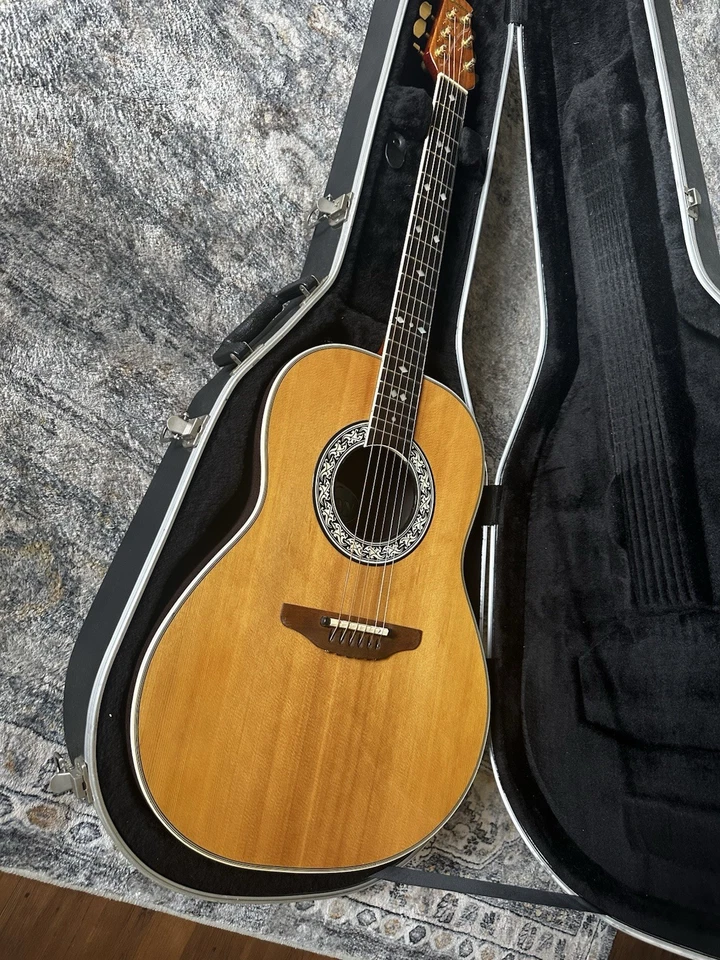 1981 Vintage Ovation 1617-4 Натуральный Акустический/Электрический + OHSC - Она Красота! - Изображение 1 из 4