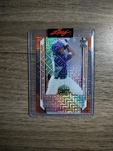 2021 Leaf Metal Draft - Joshua Baez #BA-JB1 Pre-Production Proof Orange Mojo - Bild 1 von 3