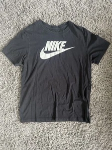 Black Nike Tee Top Size Large - Picture 1 of 4