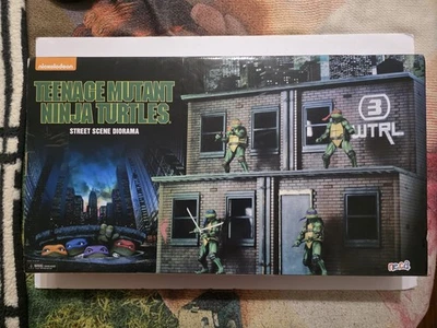 NECA TMNT Película SDCC Escena Callejera Diorama Nuevo Sellado Tortugas Ninja RARO - Sellado Foto 1 de 4