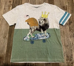 Paper Wings Boys Lion T-Shirt Size 8 - Picture 1 of 1