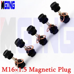 M16X1.5 Engine Magnetic Oil Pan Drain Plug Bolt Kit Cover Crush Washer BUNG 10P - Picture 1 of 4