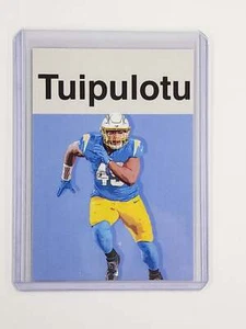 Tuli Tuipulotu Artist Signed Football Art Card 1/10 - Picture 1 of 2