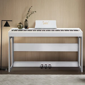 Glarry GDP-104 88 Keys Full Weighted Keyboards Digital Home Piano 128 Rhythm - Picture 1 of 8