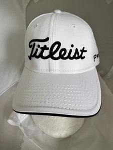 Titleist Hat Golf Baseball New Pro V1 FJ White M L Cap  Medium Large - Picture 1 of 5