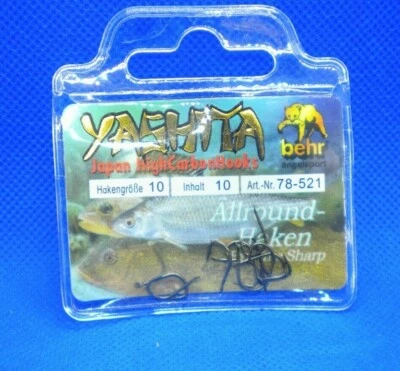 BEHR Allround Haken ungebunden 10 lose Wurmhaken Angelhaken Tauwurm Barschhaken