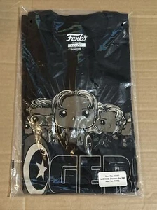 Funko Marvel Collector Corps POP Tees ROGERS THE MUSICAL T-Shirt ADULT Small - Foto 1 di 2