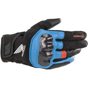 Alpinestars Smx Z Drystar Honda Motorcycle Gloves Waterproof Schwarz-Blau-Rot - Picture 1 of 3