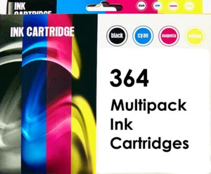 1 x 364 MultiPack Compatible for HP Deskjet 3520 eA.I.O. BCMY Ink Cartridges - Picture 1 of 1