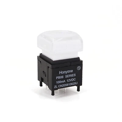 PB06-B Square 15*15mm RGB LED 2+8Pin Momentary Video Processor Pushbutton Switch - Image 1 of 4