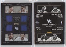 2016 Black Gold Collegiate White /99 Devin Booker Karl-Anthony Towns Trey Lyles