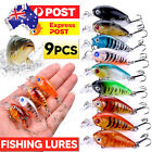 9X Fishing Lures For Bream Bass Trout Redfin Perch Cod Flathead Whiting Tackle