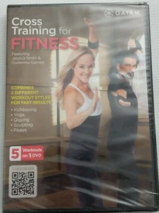 Cross Training for Fitness DVD: Kickboxing, Yoga, Qi Gong, Sculpting, Pilates - Imagen 1 de 2
