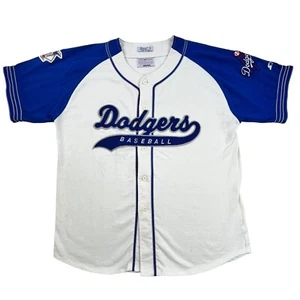 VTG Los Angeles Dodgers Starter Jersey XL Script Spell Out 3D World Series MLB - Picture 1 of 14