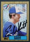 Toronto Blue Jays Star Ernie Whitt signed autographed 1987 Topps Baseball card--