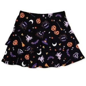 Girls Tiered Ruffle Halloween Allover Printed Skirt - 18, XXL #3813 - Picture 1 of 7