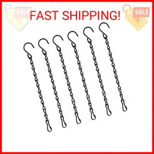 6 Pack 9.5 Inch Hanging Chain for Bird Feeders, Planters, Lanterns, Wind Chimes, - Picture 1 of 2