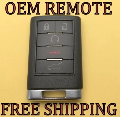 100% OEM CADILLAC SRX CTS WAGON KEYLESS REMOTE FOB TRANSMITTER 20998281 #1 - Image 1 of 2