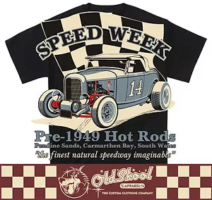 Classic Car Pendine Hotrod Racer 30's Ford Coupe T Shirt Retro Original S-5XL - Picture 1 of 13