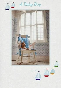 Birth Congratulations - Baby Boy Card With Bible Text - Psalm 48:1 - EB8147 - Picture 1 of 1