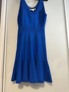 Diane von furstenberg dress - Size AU 8 US 4. Ivana Pointe Knit Blue Midi - Picture 1 of 6