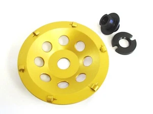6” PCD Cup Wheel - Quarter Round 6-Segment with 5/8"-11 Adapter - Picture 1 of 1