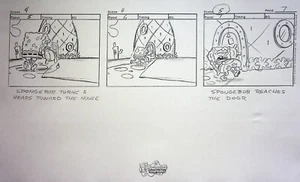 SpongeBob SquarePants 1999 Production Studio Storyboard Copy Page Nickelodeon - Picture 1 of 2