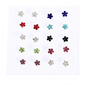 20 piezas tachuelas decorativas para nariz en caja joyas para piercing corporal accesorios - Imagen 1 de 12