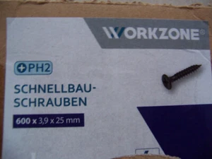 375 Schnellbauschrauben 3,9 x 25 mm; PH2 Kreuzschlitz, schwarz - Bild 1 von 2