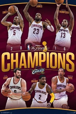 CLEVELAND CAVS CAVALIERS 2016 NBA CHAMPIONS POSTER 24x36 LEBRON JAMES KEVIN LOVE Cover
