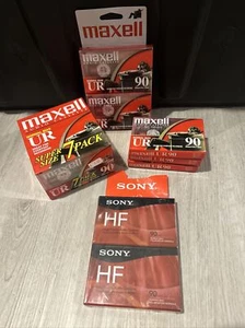 (12)New Blank MAXELL Normal Bias UR 60 Audio Cassette Tapes 60 Minutes + 2 Extra - Picture 1 of 1