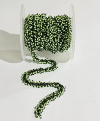 Cuentas lisas de peridoto de 2 mm cadena para hacer joyas diseño de uva racimo colgante Foto 1 de 4