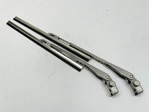 Pair 11" Windshield Wiper Arm+10" Universal Blade Hot Rod Street Boat Jeep Chevy - Bild 1 von 2