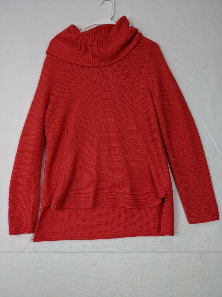 Suéter Pullover Design History Mujer Talla M Acrílico Naranja Capucha Cuello Foto 1 de 3