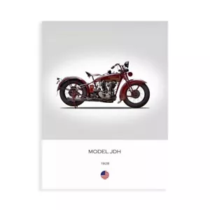 Stampa su Tela su Carta Poster o Quadro Rogan Mark Harley Davidson Model JDH 192 - Picture 1 of 2