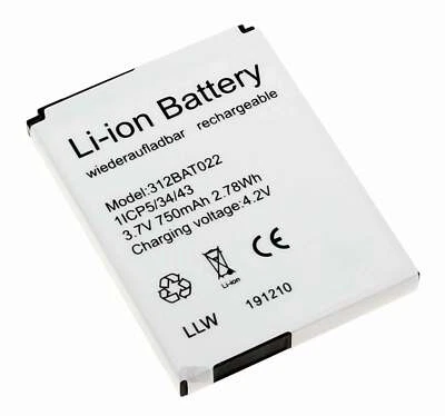 Original Akku für AVM FRITZ!Fon MT-F M2 C4 C5 | 312BAT022 312BAT032 | 3,7V 750mA - Bild 1 von 2