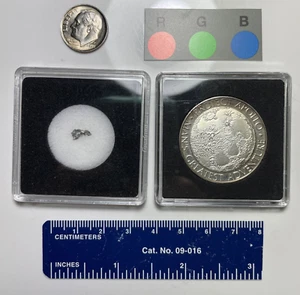 NWA 5000 Meteorite & Apollo 13 Silver Coin Flown Medal LUNAR MOON franklin mint - Picture 1 of 15