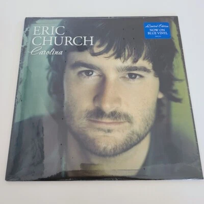 Eric Church CAROLINA LP 3rd Press BLUE VINYL 2017 Brand New & Sealed - Image 1 of 4