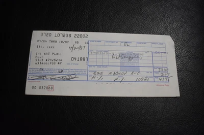 Tarjeta de crédito American Express Kiss Eric Carr 1987 firmada - Imagen 1 de 3