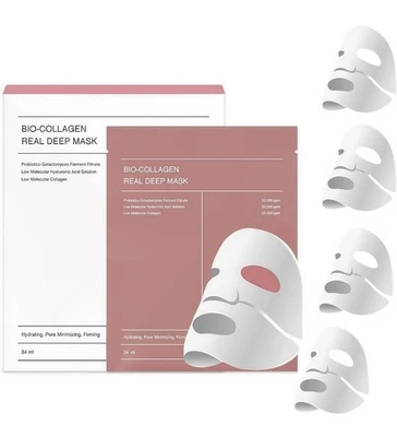 6xBio-Collagen Real Deep Hydrating Overnight Hydrogel Face Mask  Pore Minimizing - Image 1 of 4