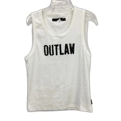 NEW Insight Outlaw Ribbed White Relaxed Fit Scoop Neck Tank Top Mens Size XL - image 1 of 4