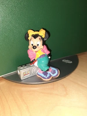 80er Figur MINNIE MAUS, Bully, 1987, mit Kassettenrekorder - Bild 1 von 3