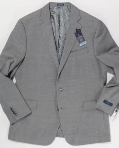 Stafford Hopsack Blazer Light Gray Classic Fit NWT New with tags 46R - Picture 1 of 24