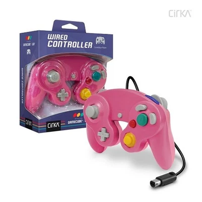 Nintendo Wii/ GameCube Wired Controller (Bubblegum Pink) - CirKa - Image 1 of 3