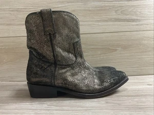Botas cortas de cuero para mujer Frye Billy doradas cepilladas metálicas talla 9,5 - Imagen 1 de 10