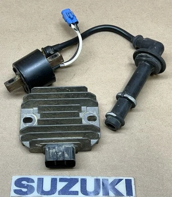 06-09 Suzuki LTR 450 LTR450 OEM Spark Plug Coil and Regulator Rectifier - Image 1 of 4