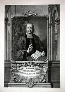1751 Bernhard Walther Marperger Theologge Kupferstich retrato Windter grabado - Imagen 1 de 1