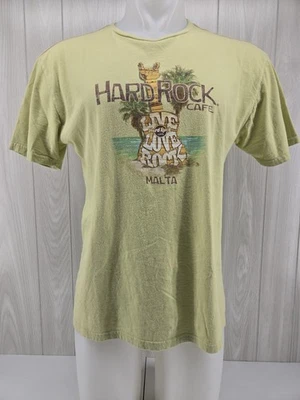 Camiseta Top HARD ROCK CAFÉ Para Hombres Malta Gráfico Grande Verde Foto 1 de 4