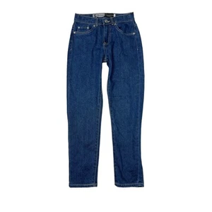 Levi’s SilverTab Retro Mini Mom High Rise Tapered Jeans Dark Wash Girls 8 - Picture 1 of 7